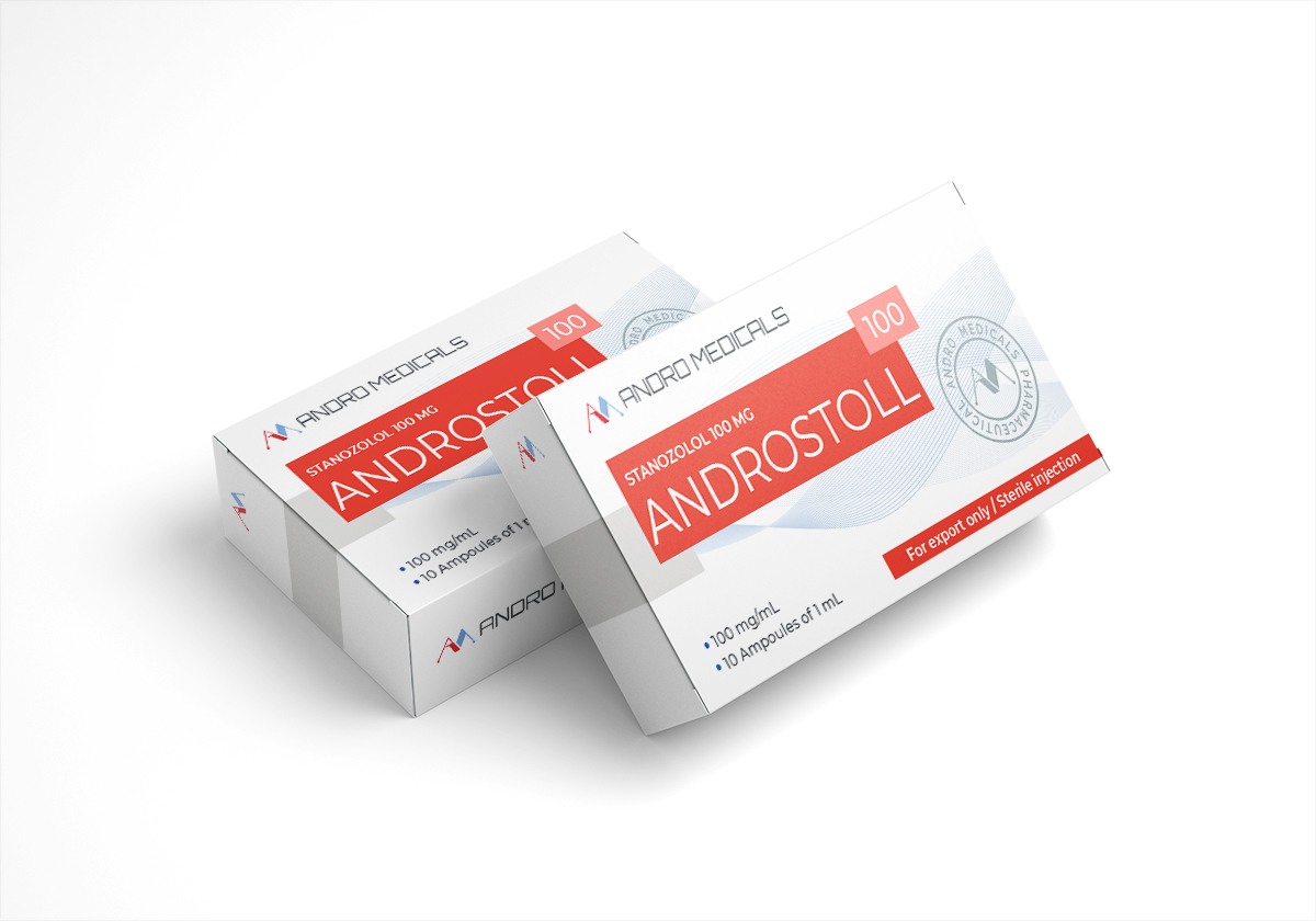 Androstoll 100 — Stanozolol 100mg/ml × 10 × 1ml amp. Injecteerbaar lab getest flacon 100mg/ml Injecteerbaar