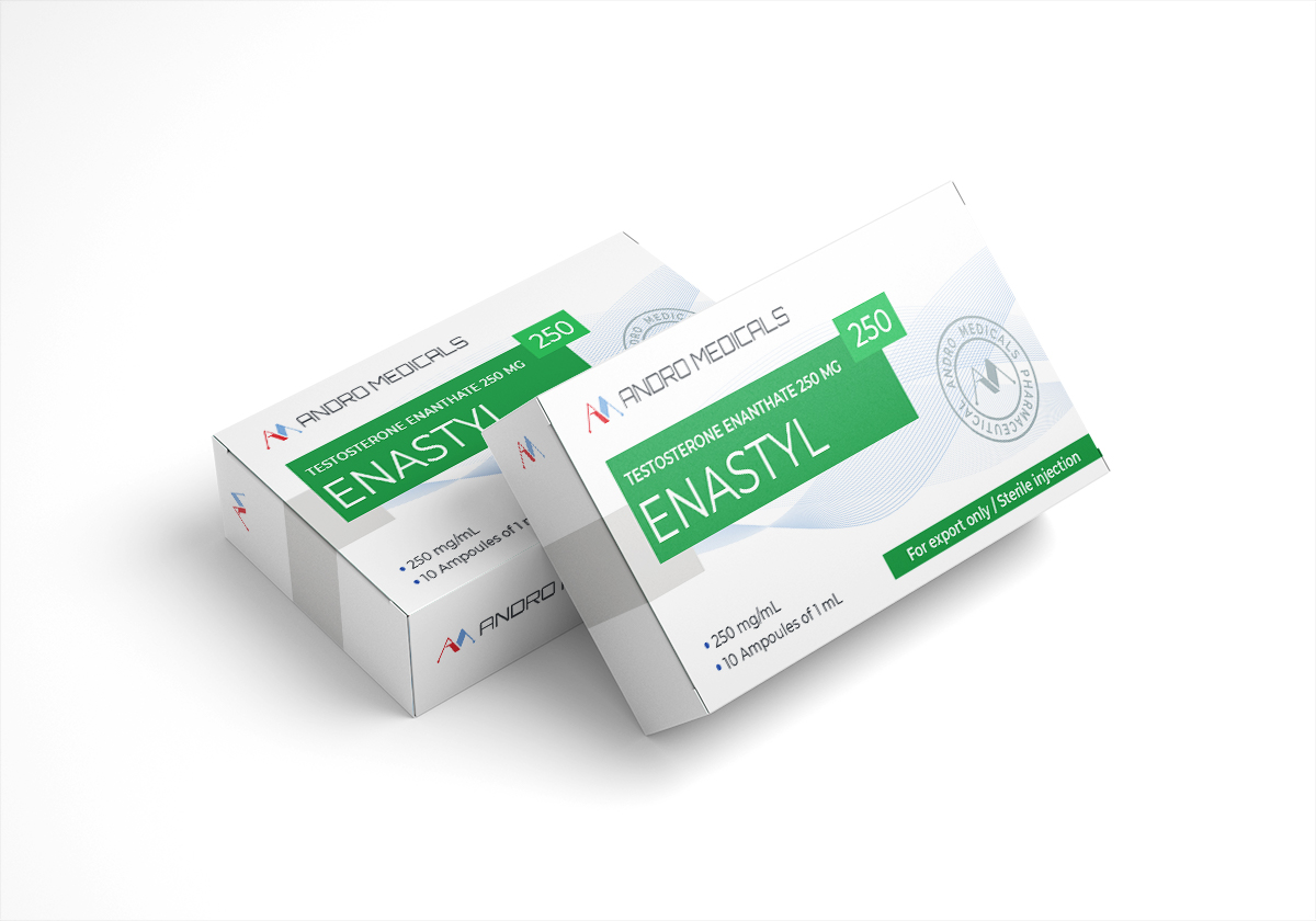 Enastyl 250 — Testosterone Enanthate 250mg/ml × 10 × 1ml amp. Injecteerbaar lab getest flacon 250mg/ml Injecteerbaar